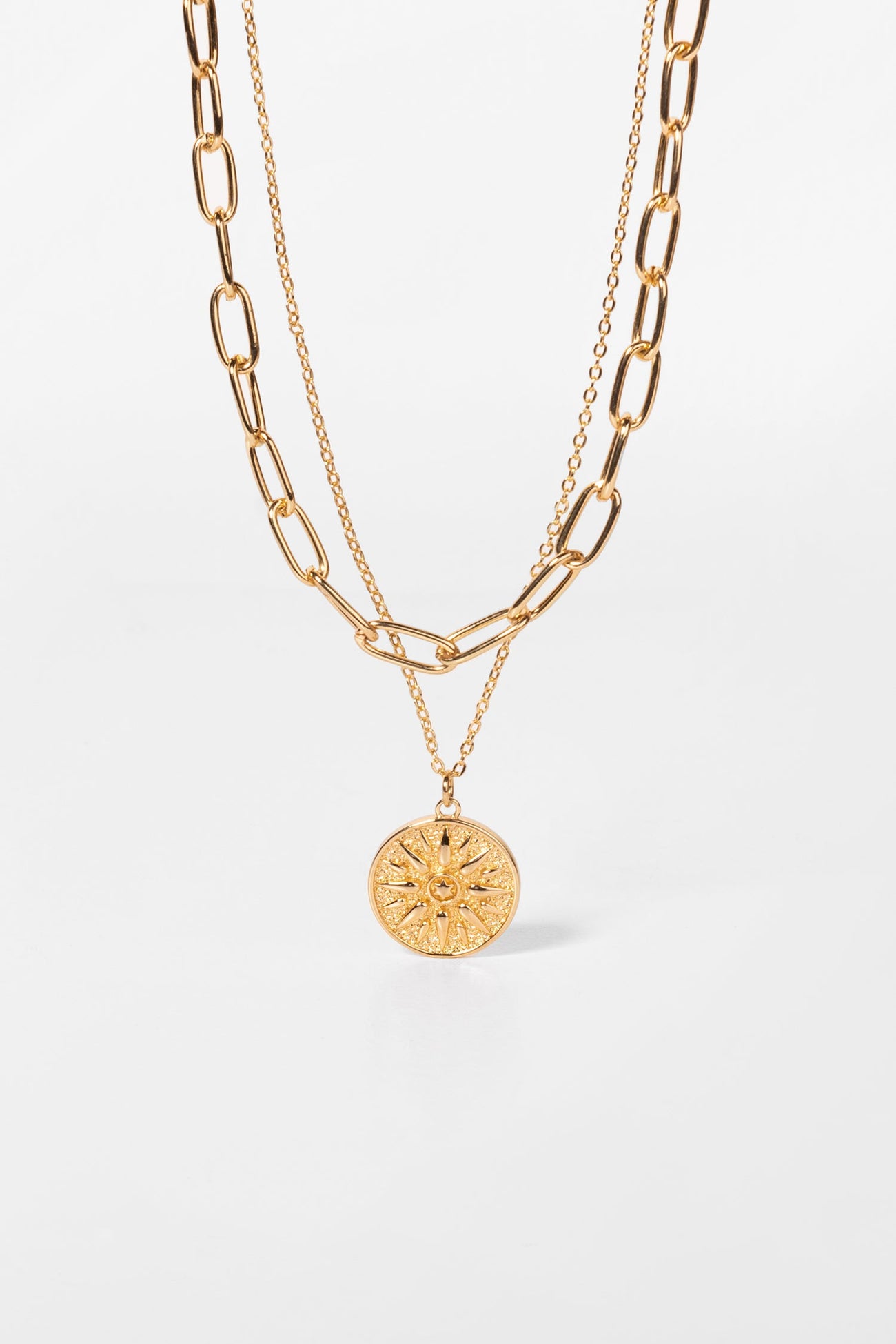 Sandbar Geometric Copper Necklace