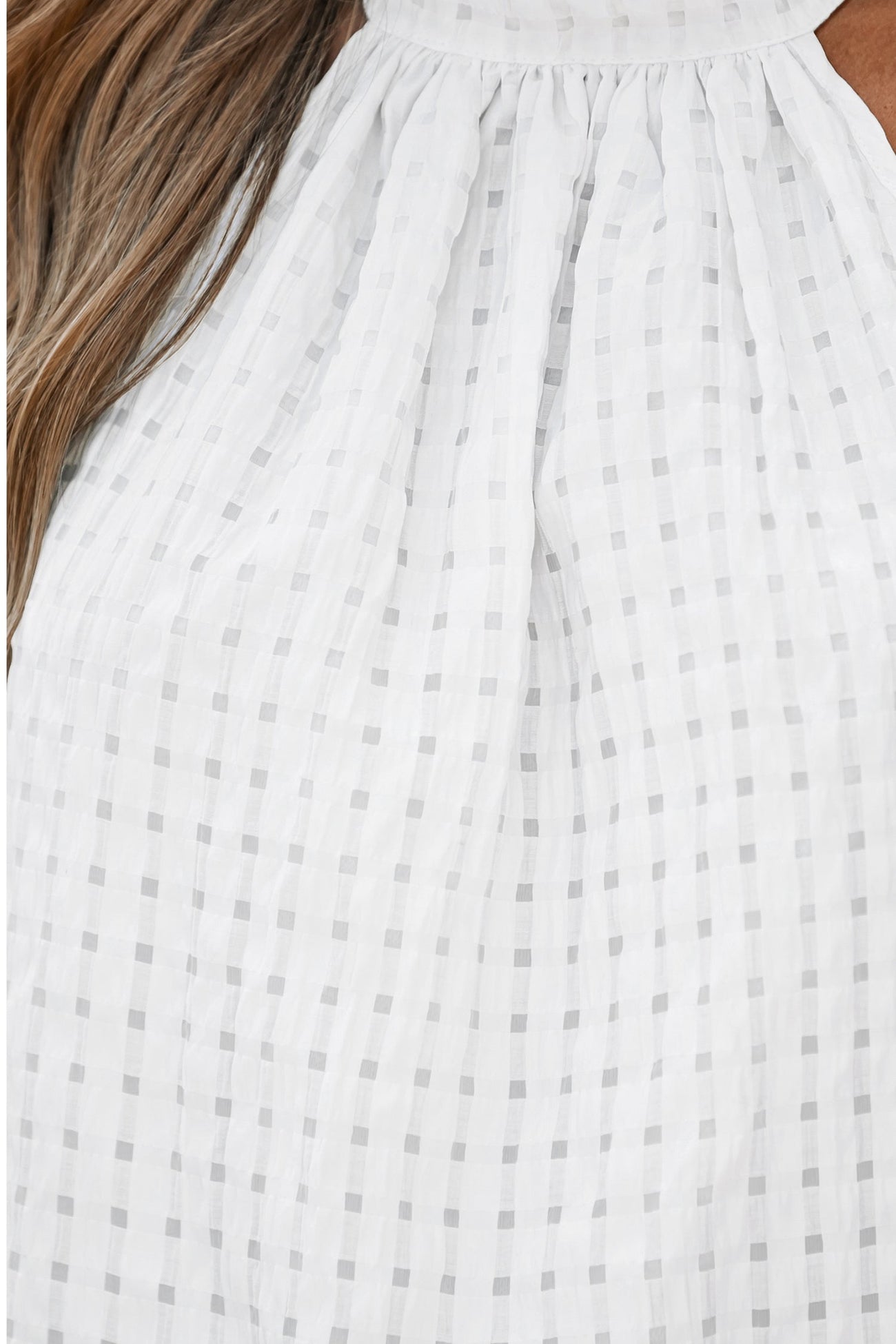 Textured High Neck Cami