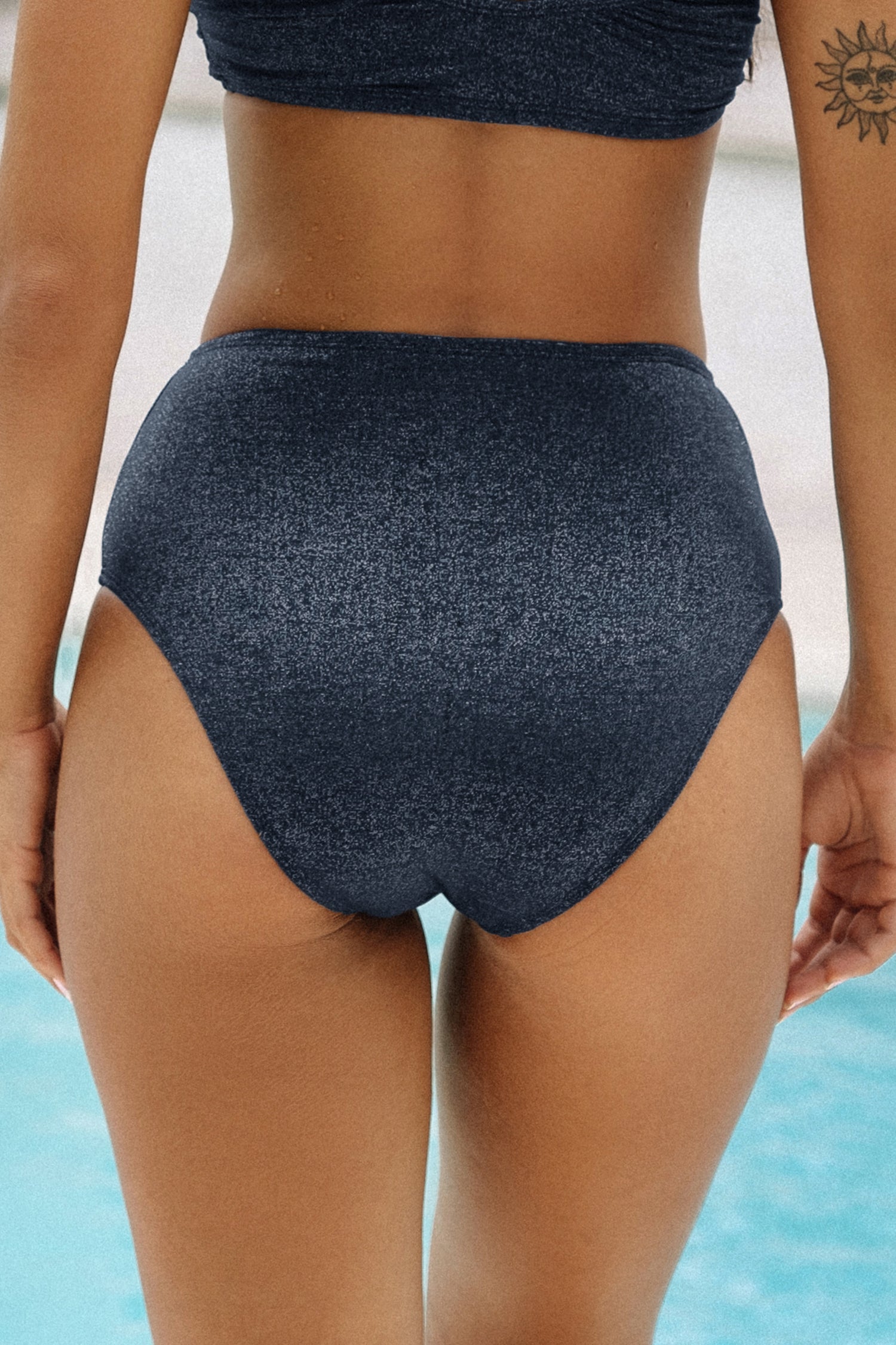 Total Eclipse Retro High Waist Bikini Bottoms