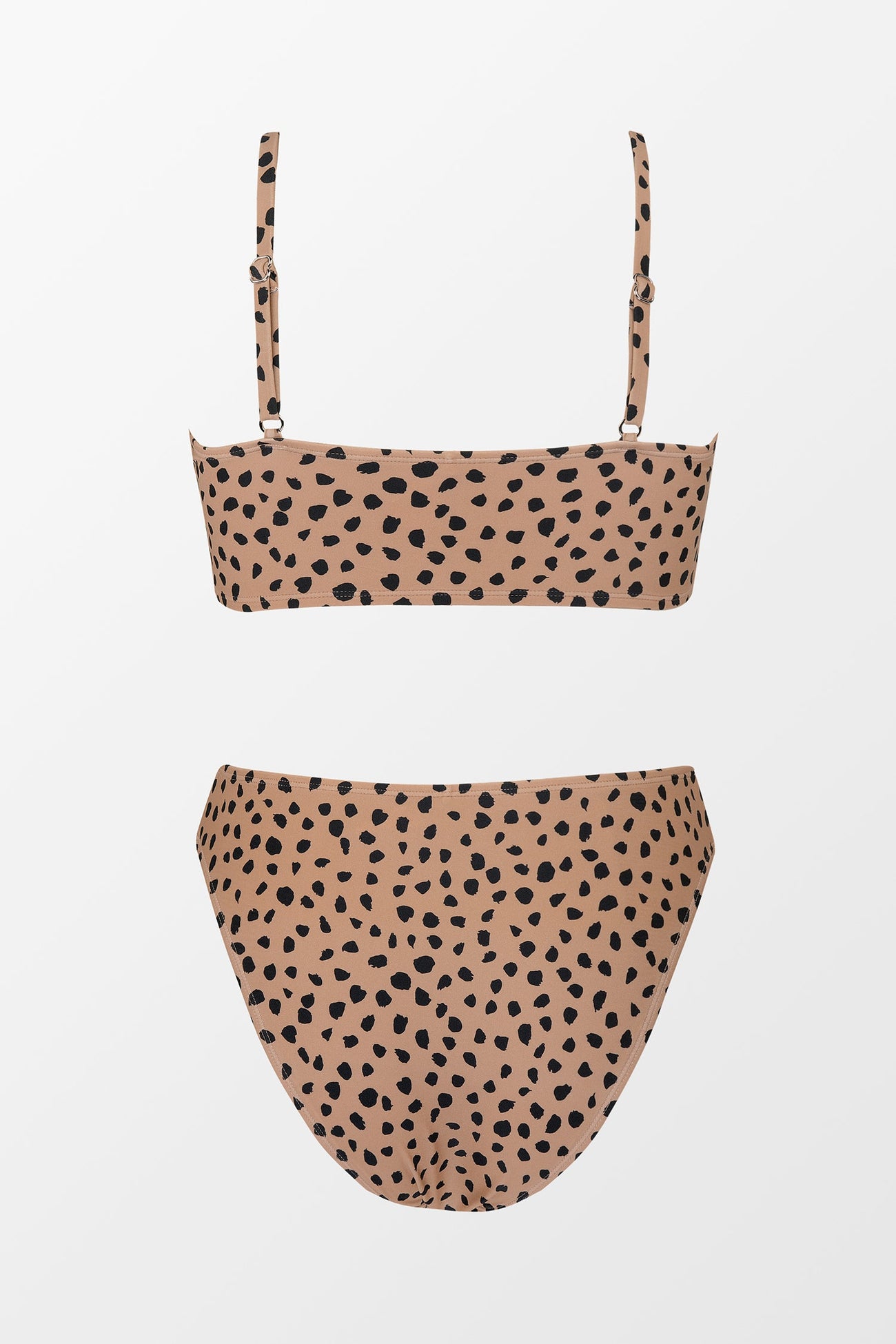 Classic Leopard V-Neck Top & Cheeky High Waist Bikini Set