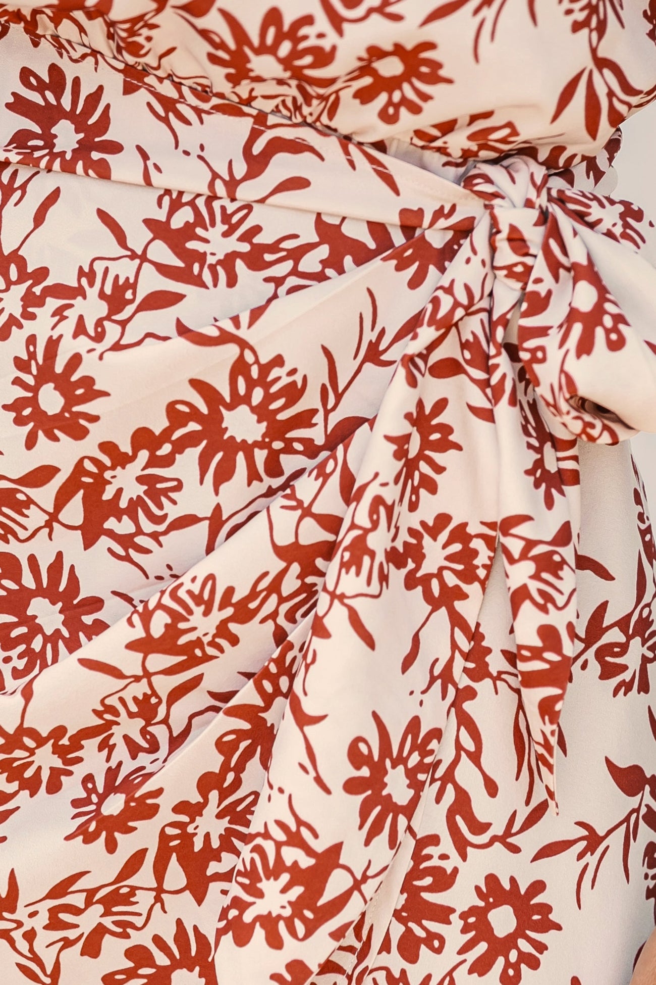 Floral Print One-Shoulder Dress