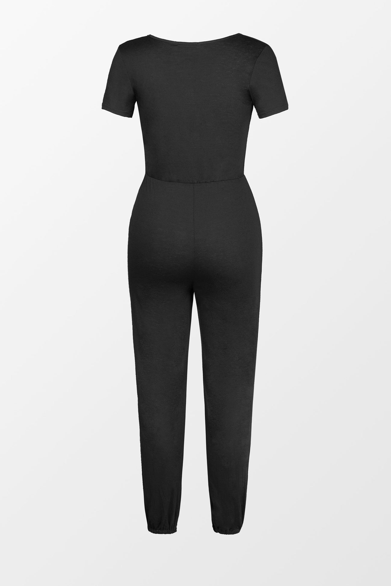 Danica V-neck Maxi Short Sleeve Jumpsuit