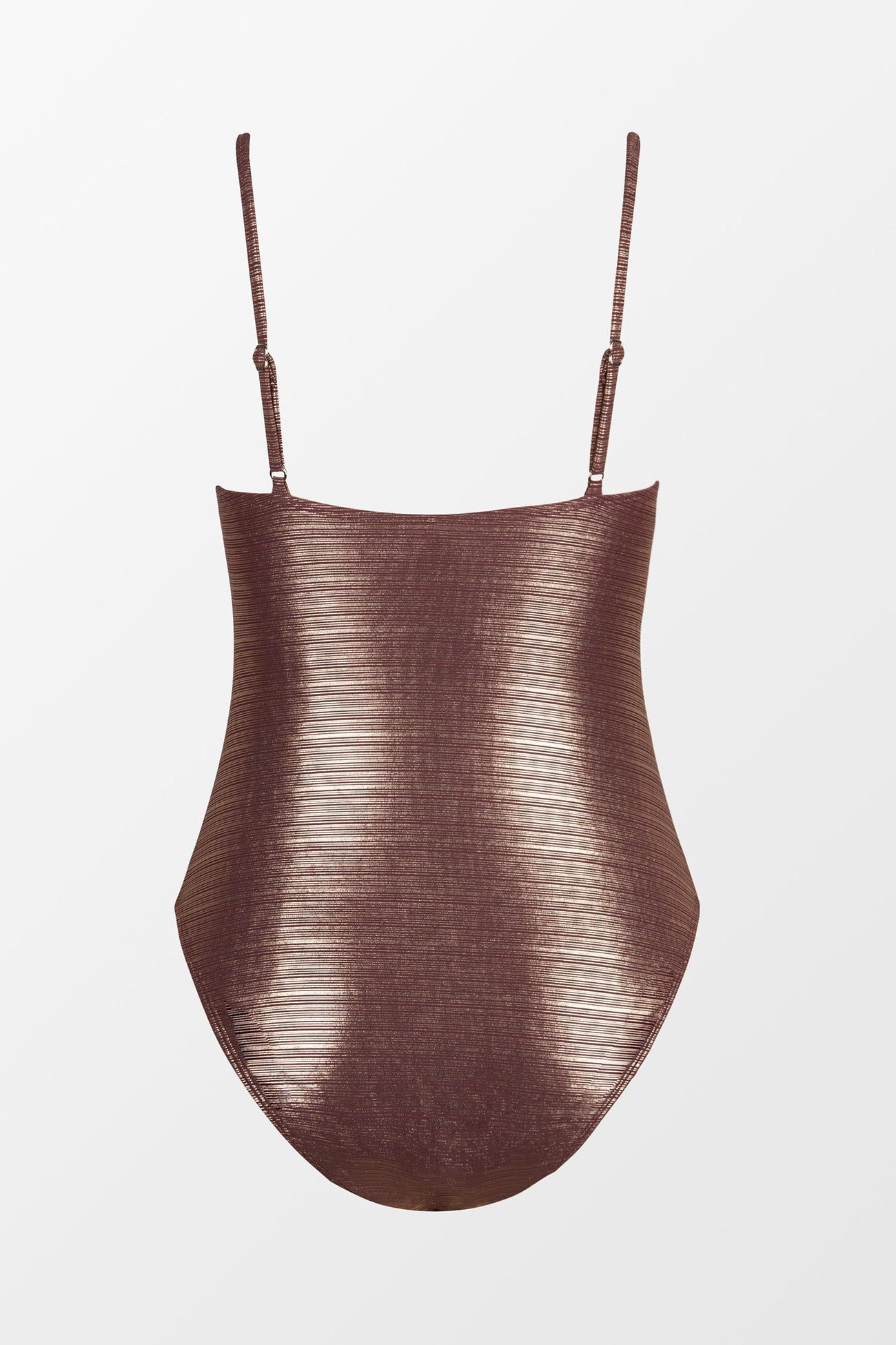 Shine Line V-Wire Ruched Cheeky One Piece Swimsuit
