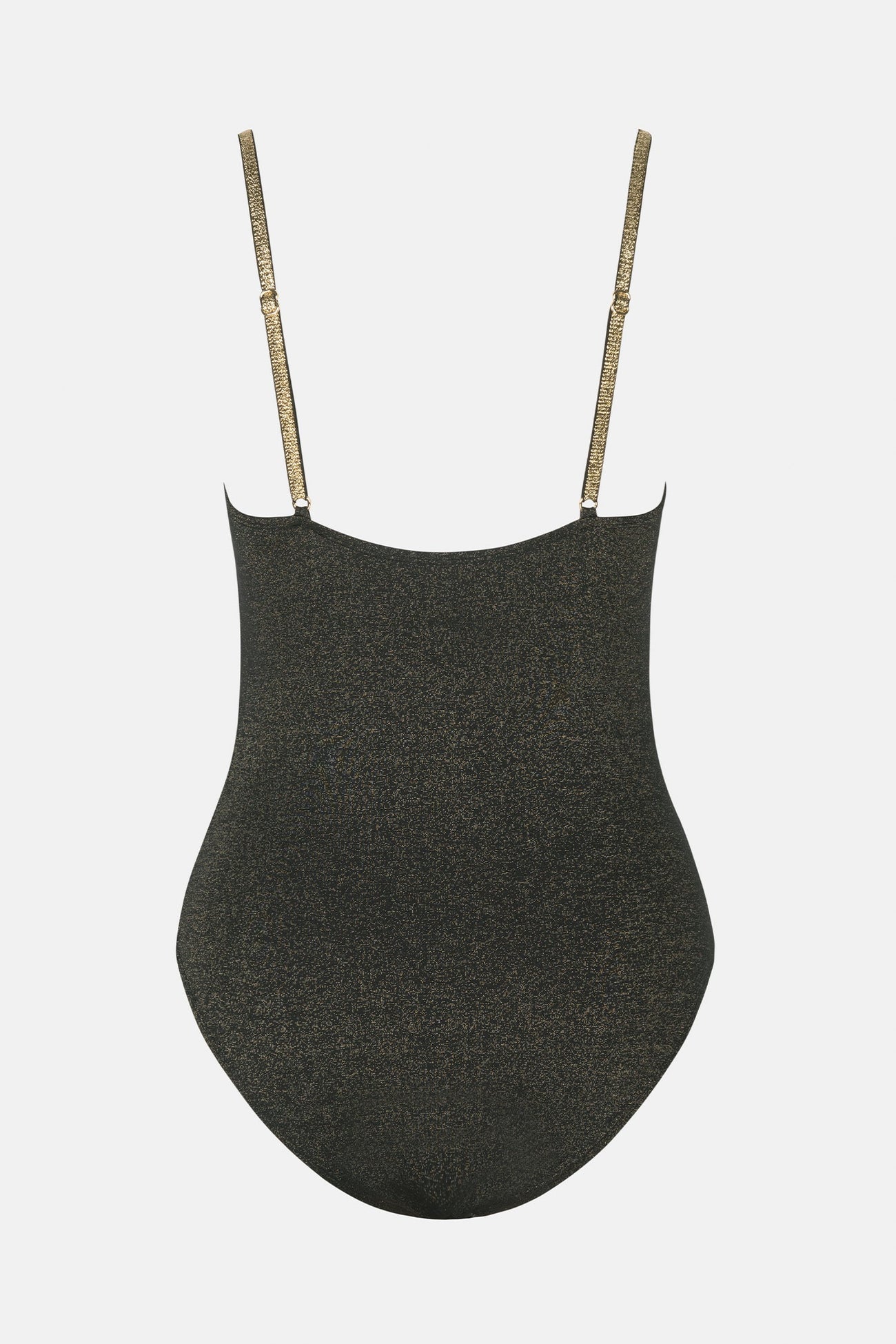 Sparking Lurex Metallic Tunneled One Piece Swimsuit