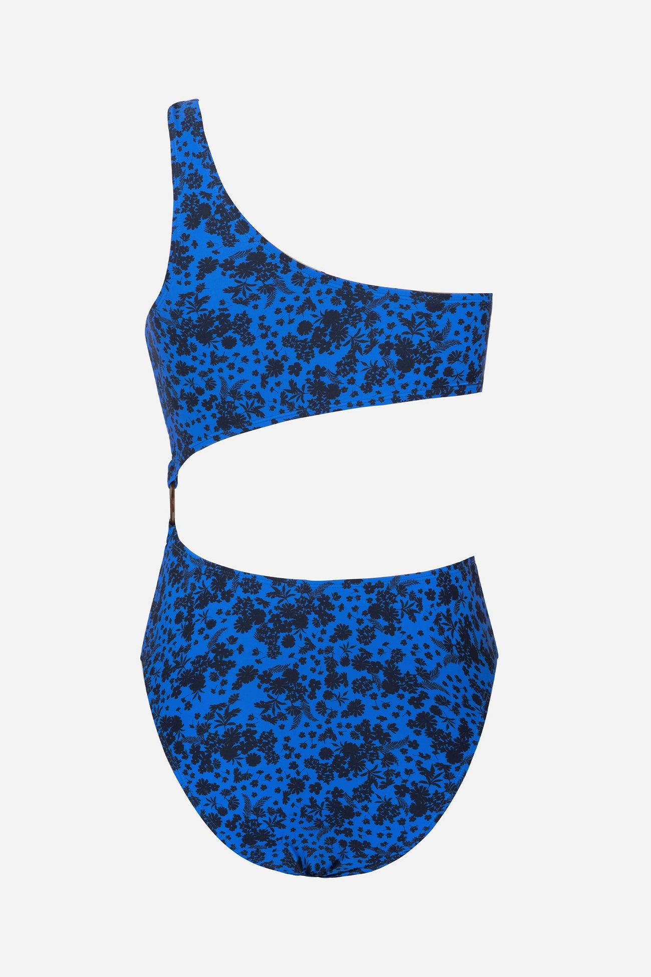 Floral Colombia Coast O-Ring One Shoulder Monokini Swimsuit