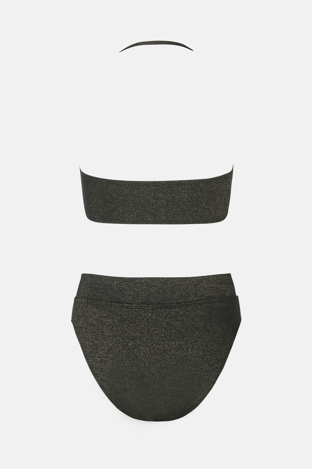 Sparking Lurex O-Ring Bandeau & Cheeky Bikini Set