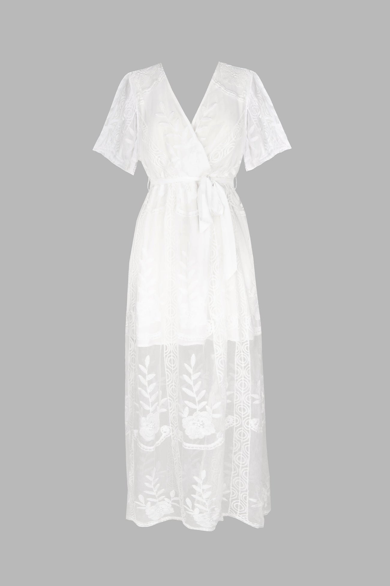 X Madison Beach Wedding Yours Forever Tiered Lace Maxi Dress