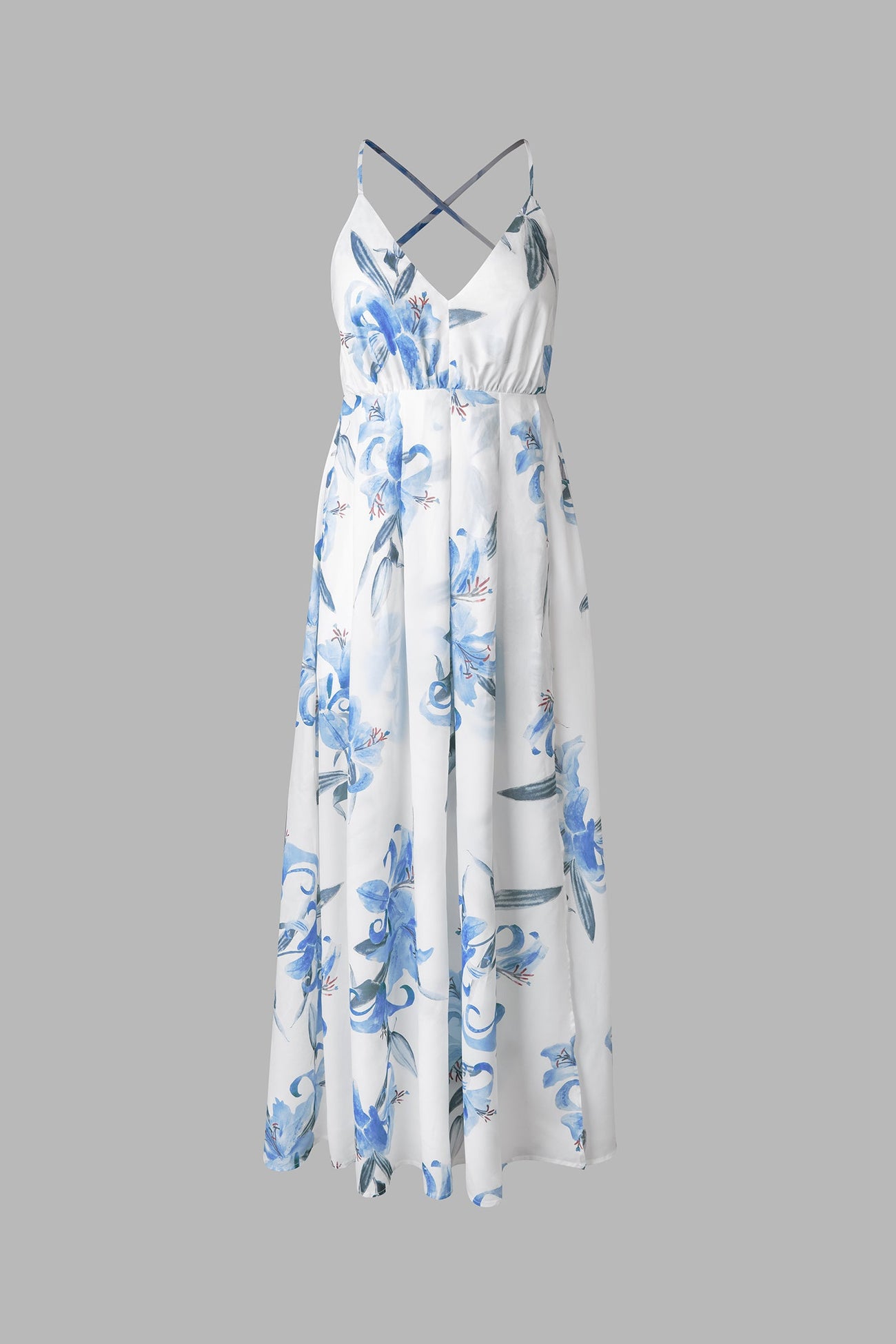 X Madison Beach Wedding Romance Floral Print Backless Dress