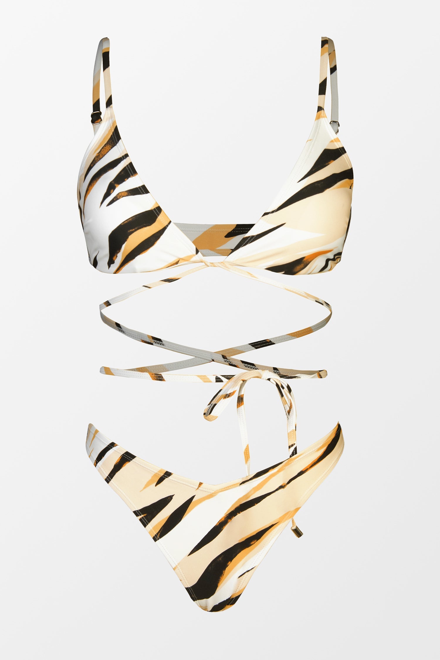 X STASSIE Wild Weekend Wraparound Bra & Ultra Cheeky Bikini Set