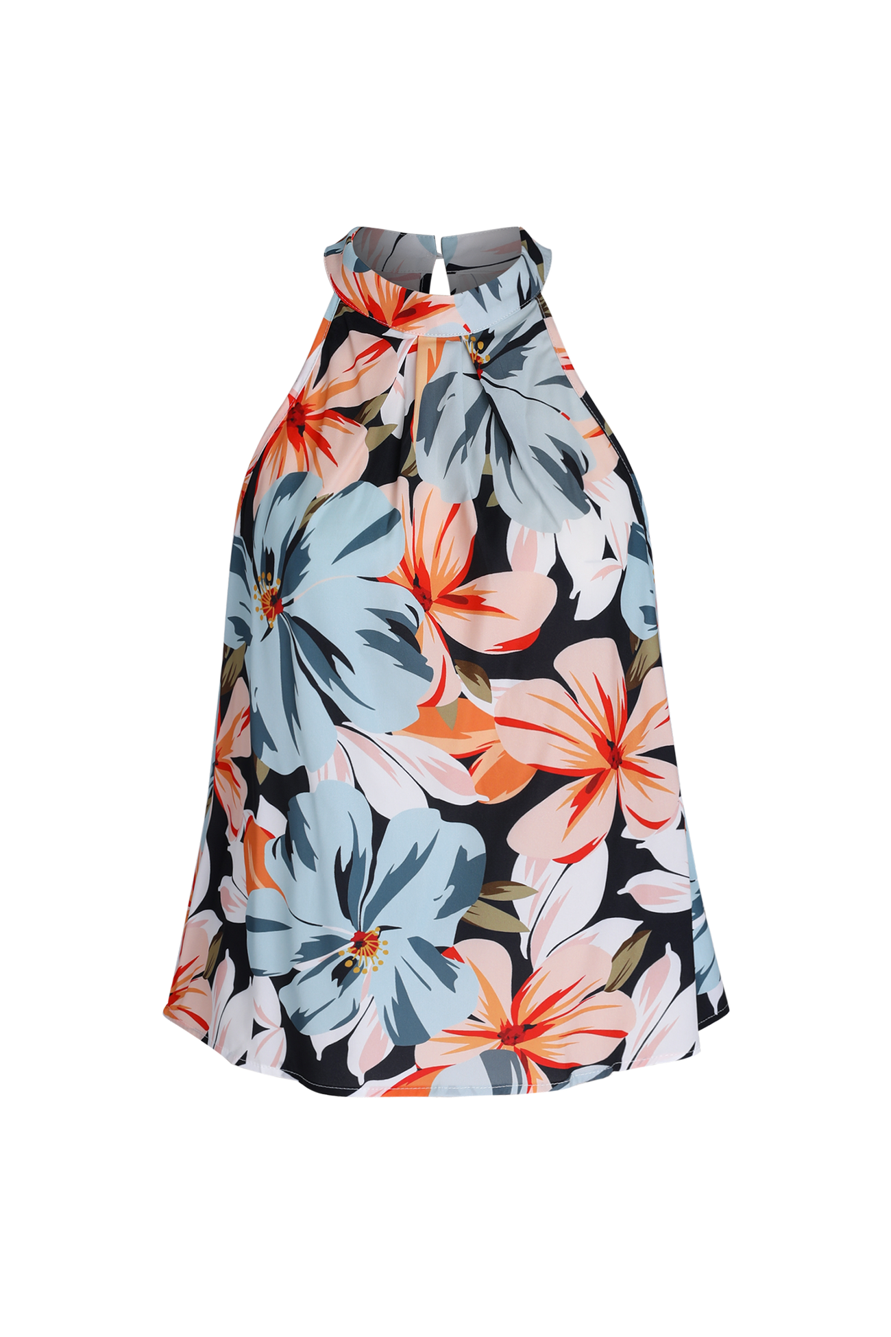 Floral Print Halter Top