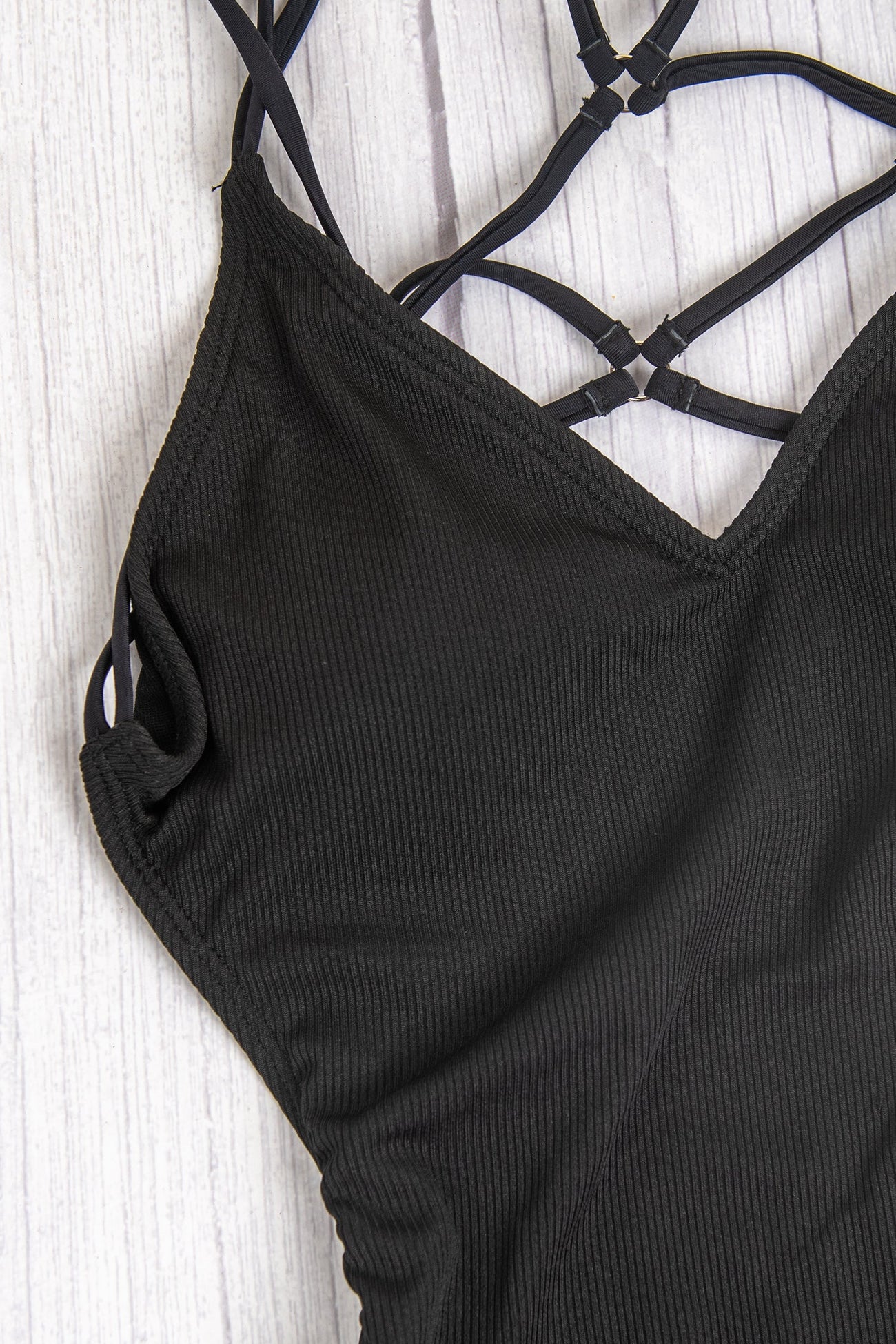 Strappy Lace-Up Monokini Swimsuit