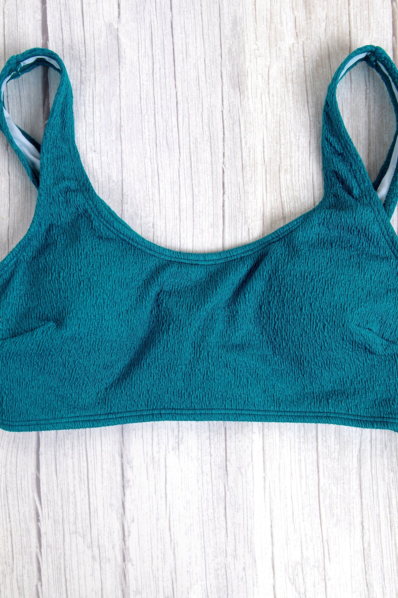 Textured Scoop Bralette & Standard Rise Bikini Set